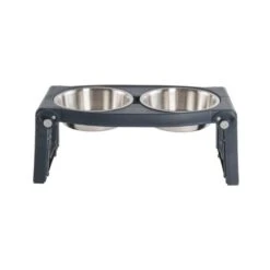 Dexas Adjustable Height Pet Feeder Steel