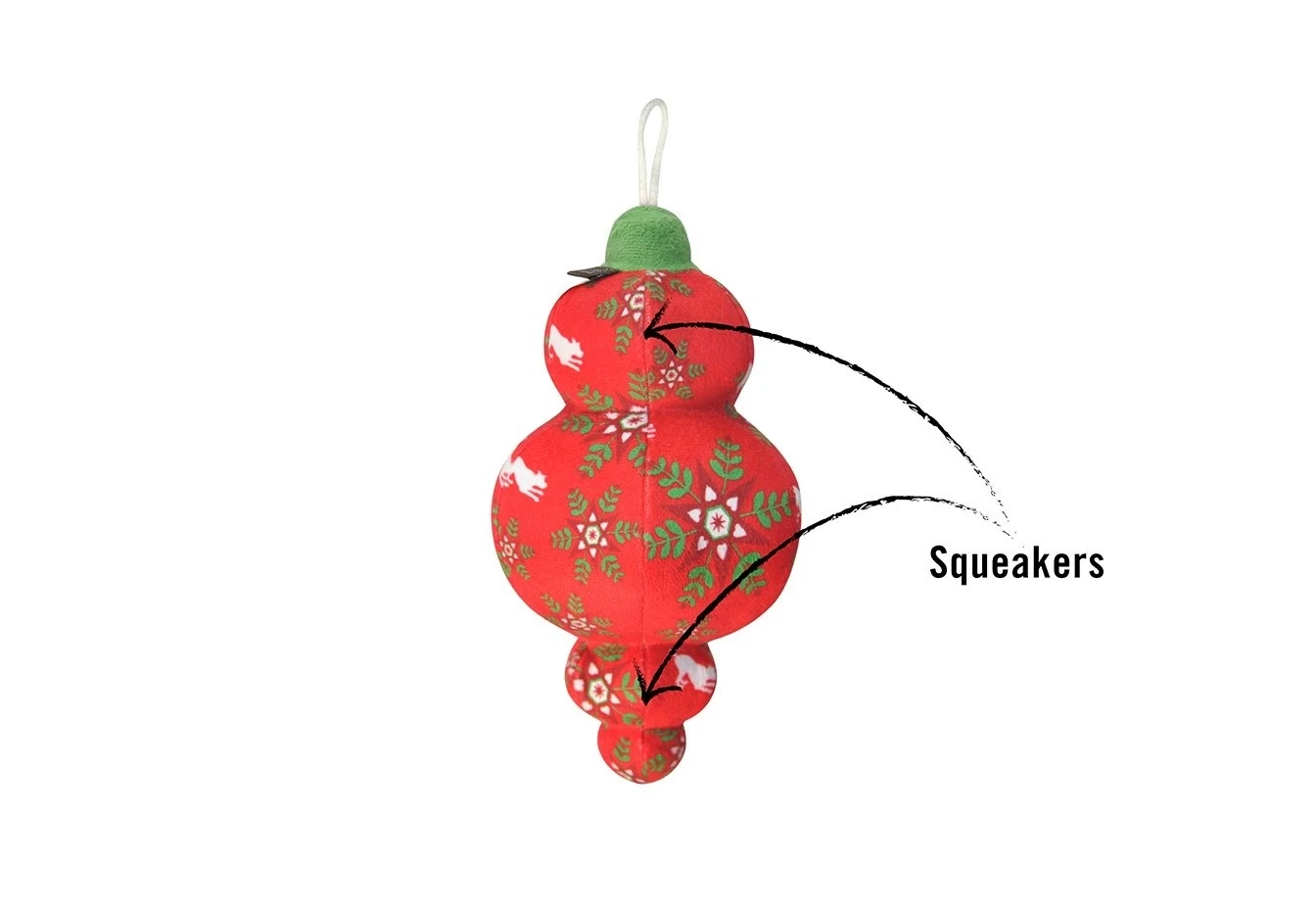 P.L.A.Y. Hondenspeelgoed Santa's Little Squeakers - Jubilee 5 P.L.A.Y. Hondenspeelgoed Santa's Little Squeakers - Jubilee - Afbeelding 3