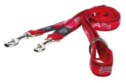 Rogz Hondenriem Multi Purpose Red Bone