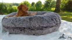 Bessie And Barnie Hondenmand Bagel Frosted Willow