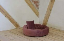 Silvio Design Hondenmand Fluweel Rood