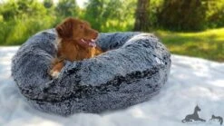 Bessie And Barnie Hondenmand Bagel Midnight Frost