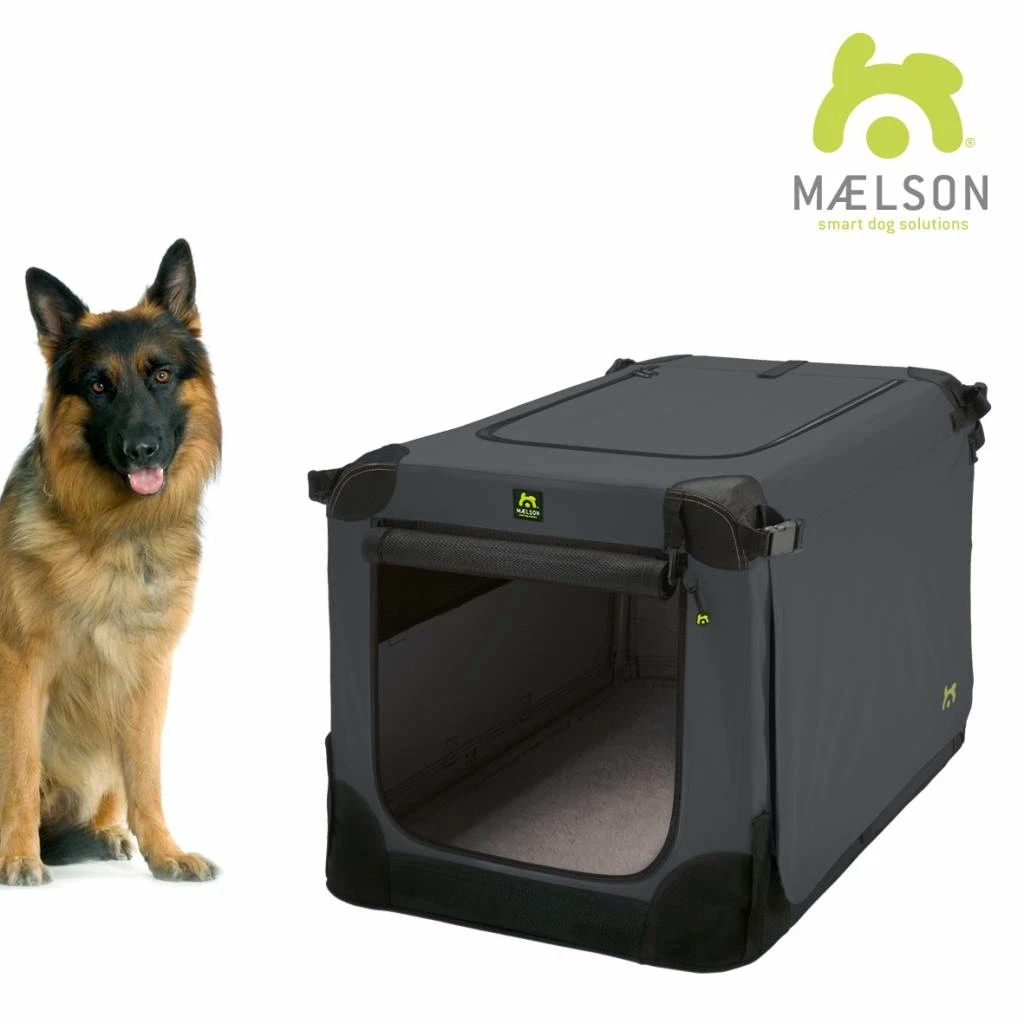Maelson Reisbench Hond Soft Kennel Antraciet 5 Maelson Reisbench Hond Soft Kennel Antraciet - Afbeelding 3