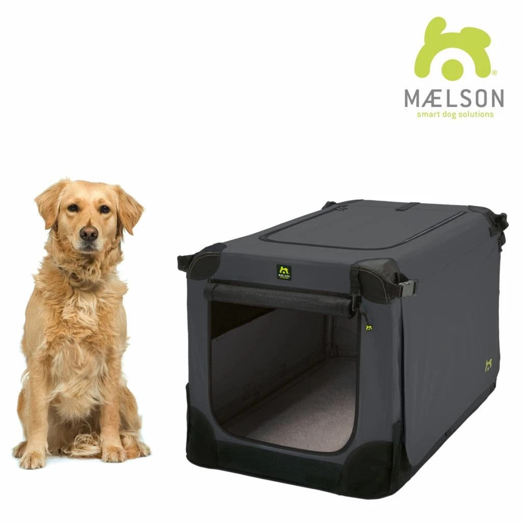 Maelson Reisbench Hond Soft Kennel Antraciet 6 Maelson Reisbench Hond Soft Kennel Antraciet - Afbeelding 4