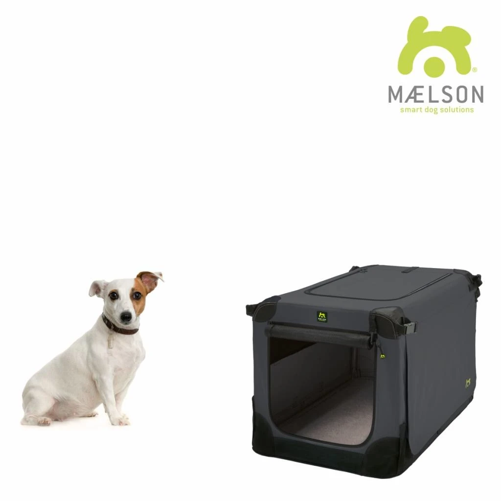 Maelson Reisbench Hond Soft Kennel Antraciet 9 Maelson Reisbench Hond Soft Kennel Antraciet - Afbeelding 7
