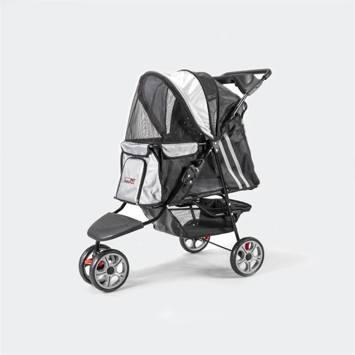 Innopet Hondenbuggy All Terrain Black-Silver 3 Innopet Hondenbuggy All Terrain Black-Silver