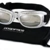 Dogoptics Hondenzonnebril Biker Silver Frame/Mirror Lens