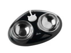 Hunter Dubbele Voerbak Kat Moulins Zwart