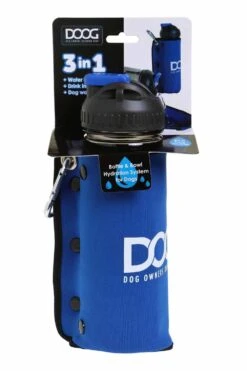 DOOG Waterfles Blauw 3-in-1