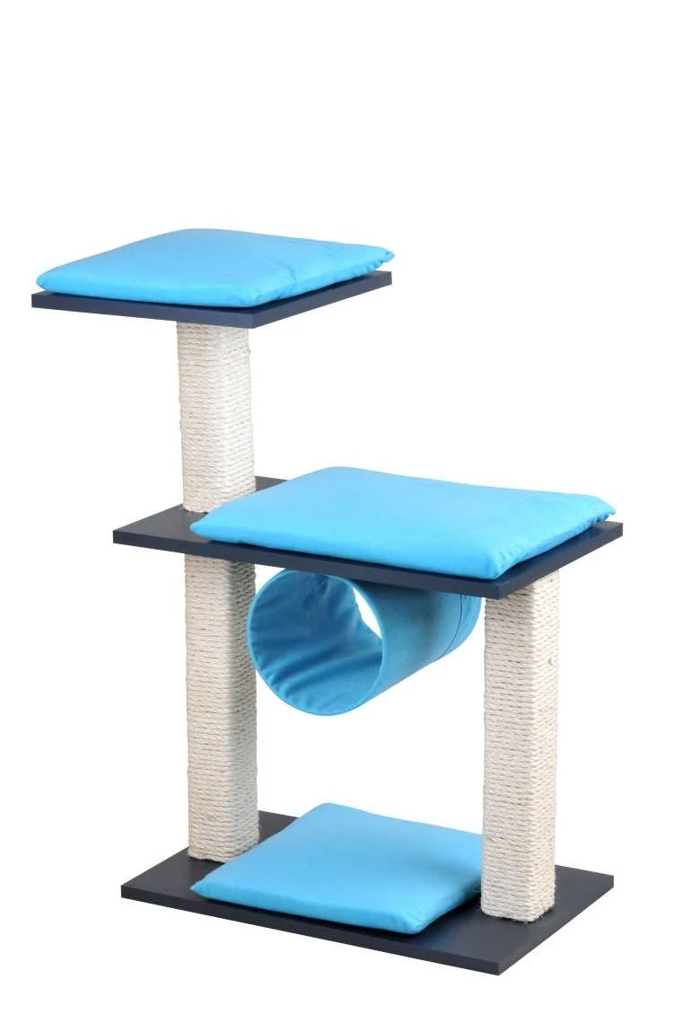 Silvio Design Krabpaal Cosy Blauw 3 Silvio Design Krabpaal Cosy Blauw