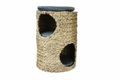 Silvio Design Ronde Kattenmand Met Grijze Kussens