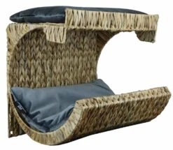 Silvio Design Wand Kattenmand Met Grijze Kussens