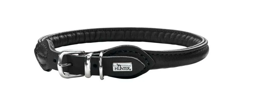 Hunter Hondenhalsband Round & Soft Zwart 3 Hunter Hondenhalsband Round & Soft Zwart