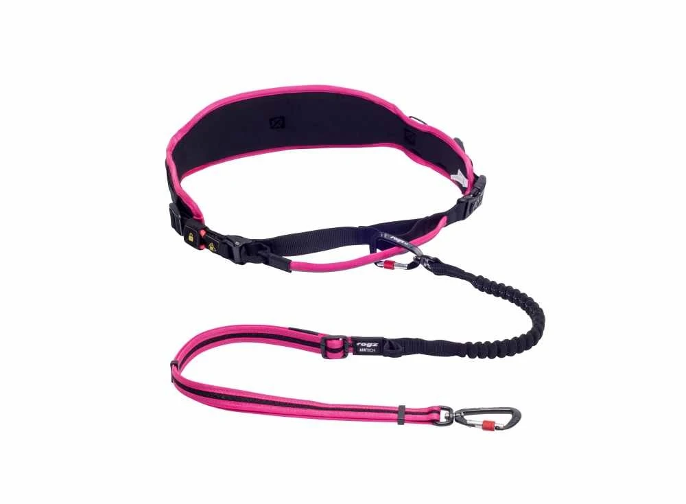 Rogz Hondenriem Handsfree Airtech Sport Roze 3 Rogz Hondenriem Handsfree Airtech Sport Roze